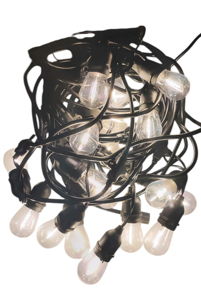 MAD ECO LEDURI Ghirlandă luminoasă de exterior cu 20 de becuri de 1 W, 220 V,...