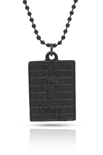 kolbi Pink Floyd the Wall Necklace Wall Pattern Album Necklace - Black Plated...