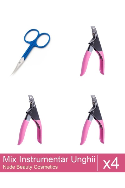 Makeup Set Mix 4 produse Forfecute: Forfecuta profesionala pentru cuticule, O...