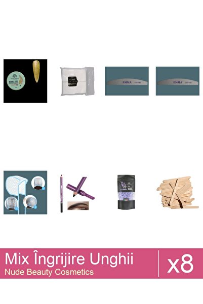 Makeup Set Mix 8 produse Ingrijire Unghii: Creion sprâncene Mn, gri inchis 01...