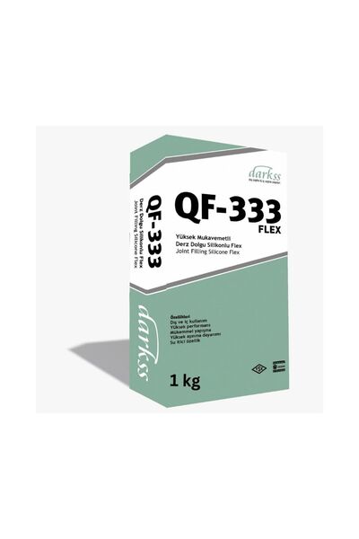 DARKSS Derz dolgu silikonlu flex, Koyu Gri, QF 333, 1 kg