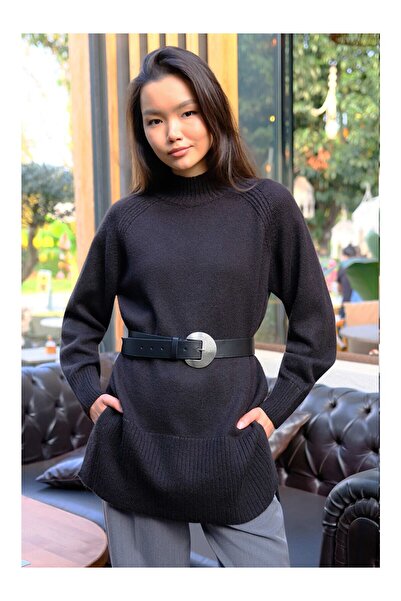 LC Waikiki Nevavm Farklıluk Turtleneck Basic Sweater Black