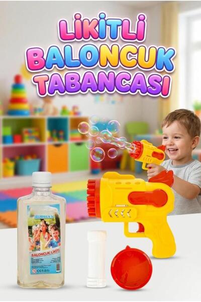 Tıfıl Toys Köpük Baloncuk Makinası! 3 Parçalı Yanında 500ML Baloncuk Likiti H...