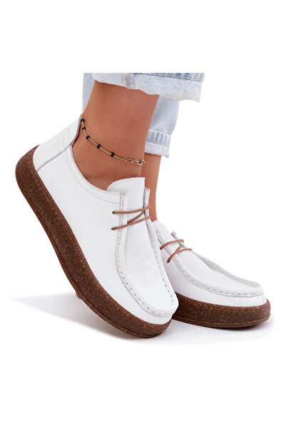 Artiker Women's Leather Loafers 58C2628 White 38