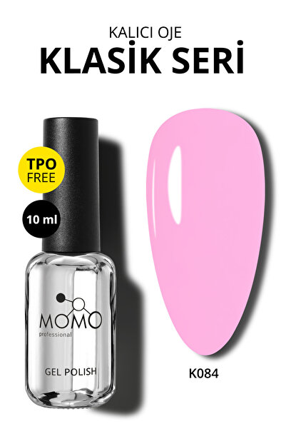 MOMO professional Kalıcı Oje K084 Pamuk Şekeri Pembesi 10ml