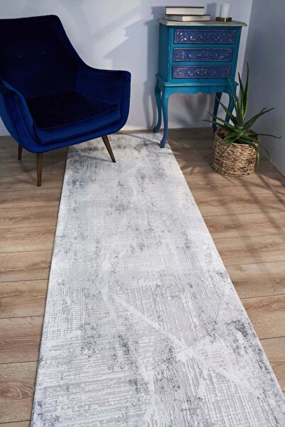 halinet Halı.Net White Ethnic Bohemian Washable Non-Slip Living Room Carpet A...