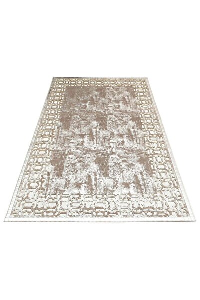 halinet Halı.Net Beige Modern Washable Non-Slip Living Room Carpet Eco-Bianca...