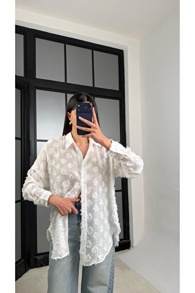 GAUS CO Ecru Tasseled Shirt Gaus-01231