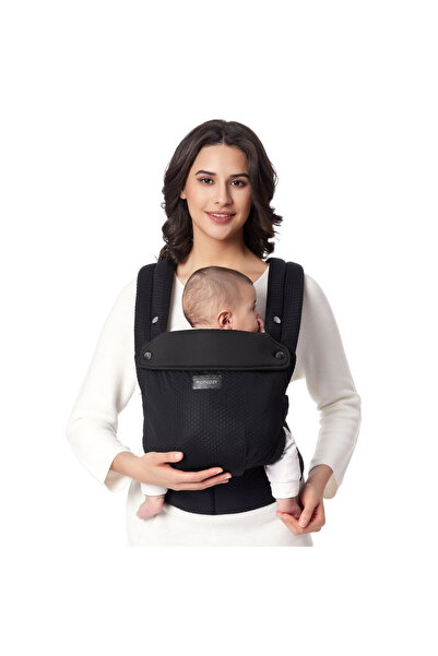 Momcozy Διχτυωτός Αεριζόμενος Μαύρος Μάρσιπος Νεογέννητου Μωρού