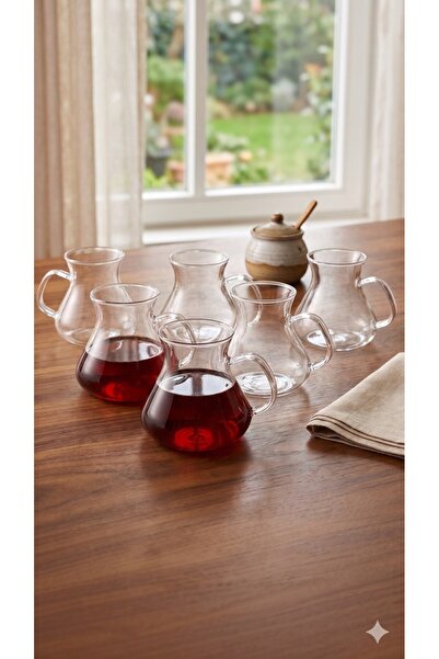 LeylArt Ela Borosilicate Glass Cup Set 200ml