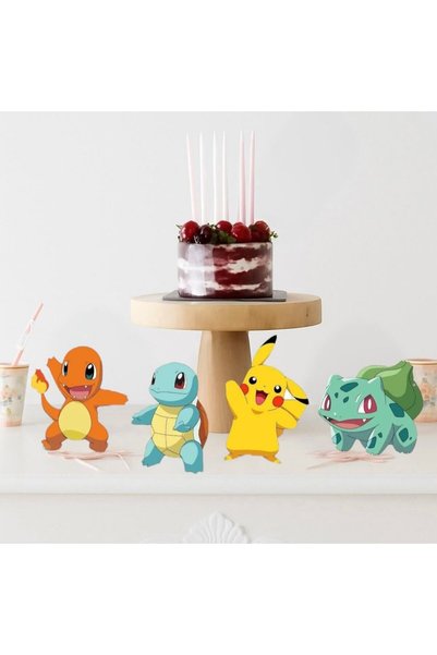 Partiden Pokemon Masa Üstü Figür 4 Adet