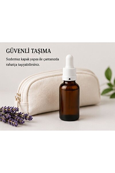Kozpak Tekli 10 ml (cc) Amber Cam Skincare Serum Şişesi Beyaz Damlalıklı