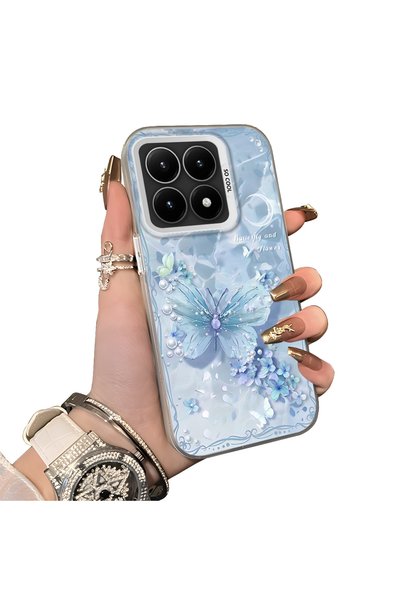 Hontinga Xiaomi 15t 5g Compatible Silicone Edge Hard Back Anti-Fall Phone Cas...