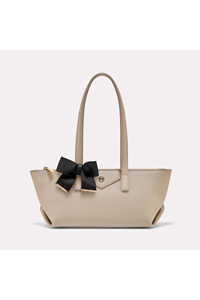 Black Ribbon Lily Tote Bag