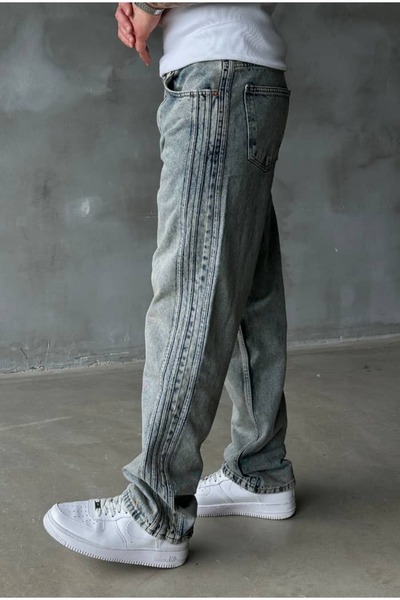 cezstudio Şerit Detaylı Premium Baggy Pantolon
