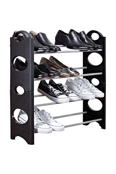 Simplify Raft pentru pantofi, 4 niveluri, capacitate 12 perechi, modular, neg...