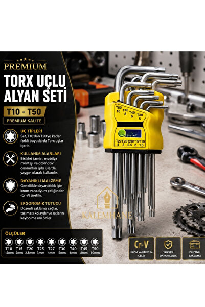 kalemhane 9 Parça Torx Seti Yüksek Kalite