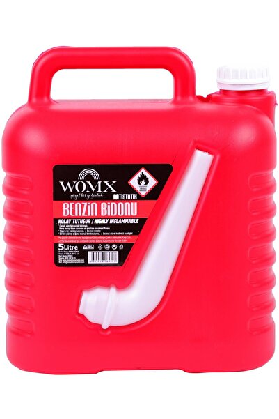 WOMX 5 Lt Akaryakıt ve Yedek Yakıt Bidonu - Özel Antistatik Gövde ve Esnek Bo...