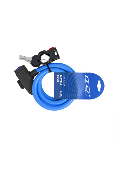 Double Tree Dt Bicycle Lock Rope 12X1200 mm |   Key & Bracket |   Dt 81211 |   4 Color Options