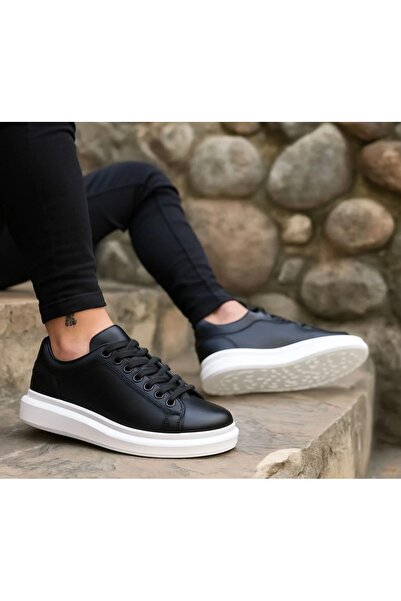 trentex Günlük Kullanıma Uygun Siyah Beyaz Sneaker – Rahat İç Taban Tasarımı