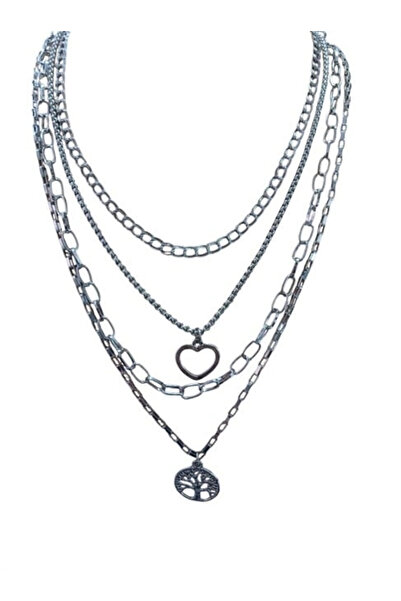 twingold 5-Piece Necklace with Tree of Life Figure