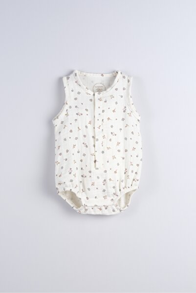Bondberro Floral Printed Muslin Fabric 100% Cotton Baby and Kids Bodysuit