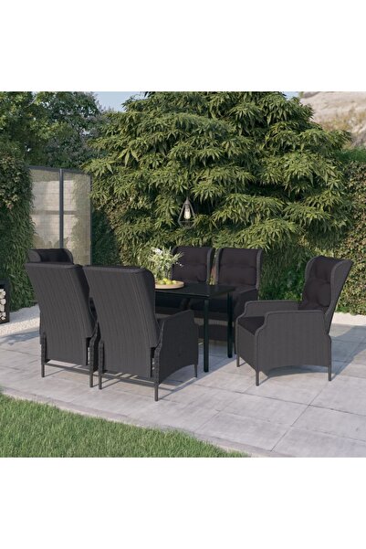 vidaxl 7-piece garden furniture set, dark grey