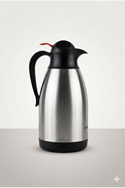 hom sel Çift Duvarlı Paslanmaz Çelik Masaüstü Termos 2 Litre Çay ve Kahve Ter...