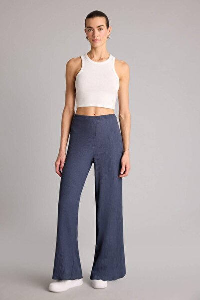 DeFacto Wide Leg Wrinkled Trousers H0938Ax26Sm