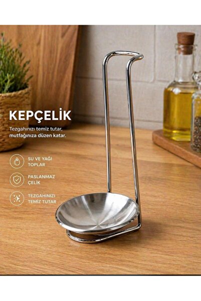 Stainless Steel Countertop Ladle and Spoon Rest