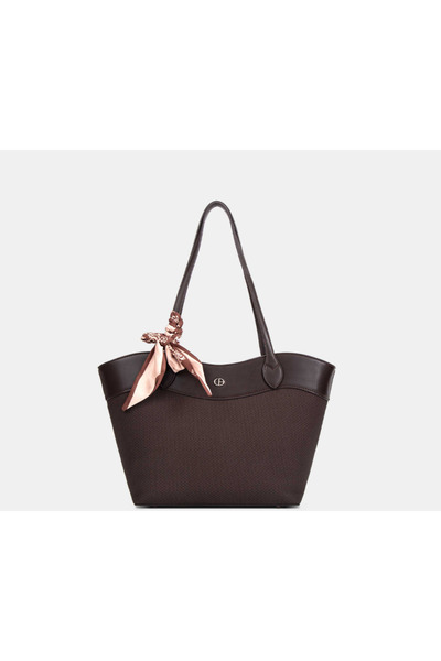 Chrisbella Crispella tote bag - dark coffee