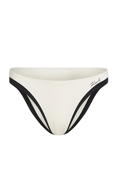 Karl Lagerfeld Γυναικείο Signature Μπικίνι Κρεμ B2W46023-B09 Cream