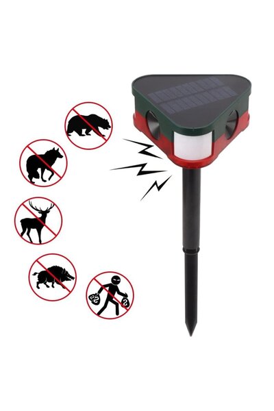 Powermaster PM-26949 Ultrasonic Sesli Siren Hayvan Kovucu Alarm Cihazı Solar ...
