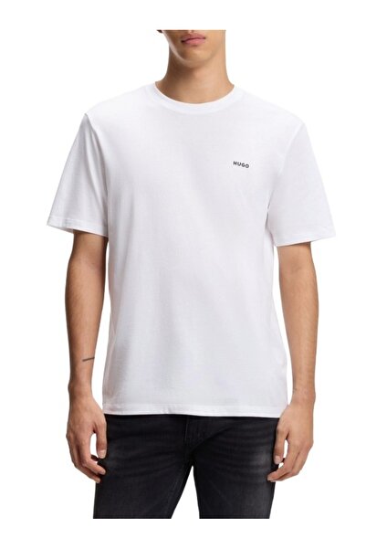 HUGO Ανδρικό Dero222 T-shirt Λευκό 50466158-100