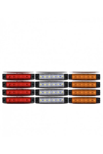 Led Light Alex Set de 4 lămpi laterale LED 12-24 V culoare portocalie