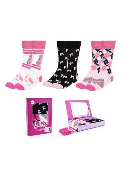 Cerda Șosete Barbie Pachet de 3 36-43