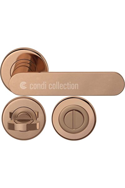 Condi Collection 2021 مقبض باب من الفولاذ المقاوم للصدأ PVD برونزي اللون