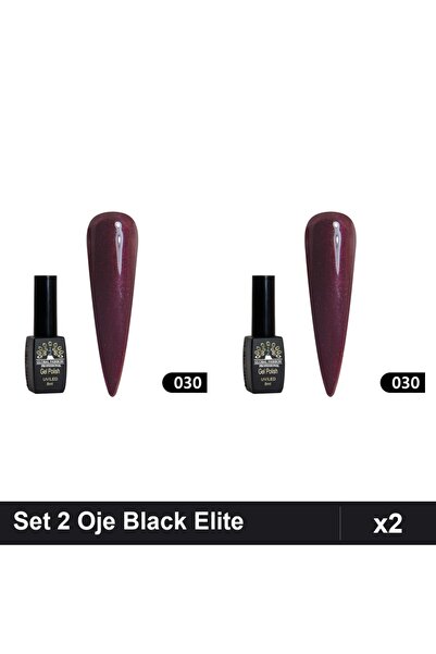 Makeup Set 2 Oje Semipermanente Black Elite 8ml, Global Fashion 030, Manichiu...