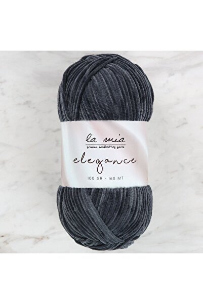 LA MİA YARNS La Mia Elegance Velvet Antracit Pređa za Ručno Pletenje - L905