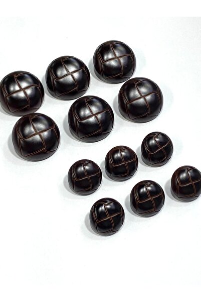 karantuhafiye Brown Leather Look Italian / Trench Coat Jacket Suit Button