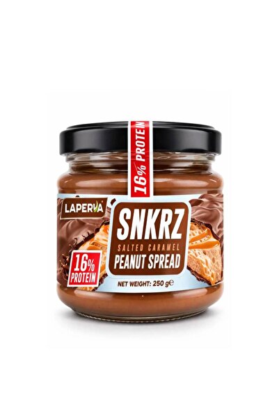 Laperva Snkrz Salted Caramel Peanut Spread, 16% Protein Per Serving, Zero Sug...