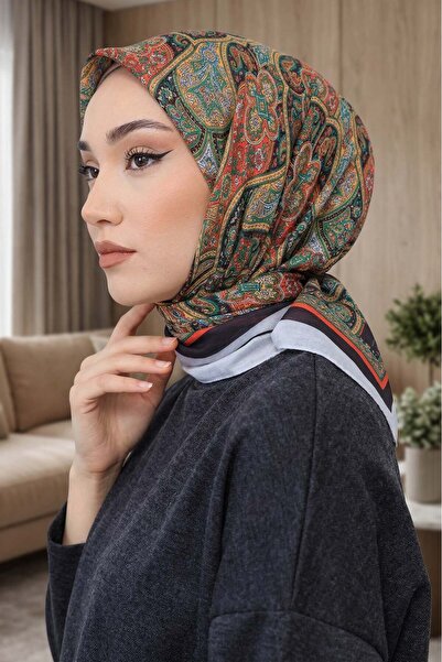 Big ModaEbrar Patterned Soft Scarf - 014