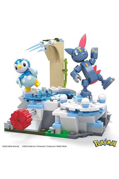 mattel Pokémon Mega Construx Construction Set Piplup and Sneasel's Snow Day 1...