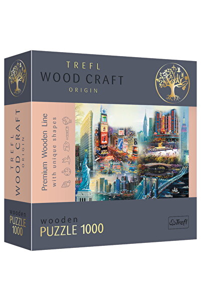 NO BRAND WOOD CRAFT WOODEN PUZZLE 1000 PIECES NEW YORK