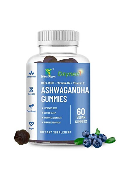 Wins Town 60 Count Ashwagandha gummies，Immune Boosting Candy, Stress Relief, ...
