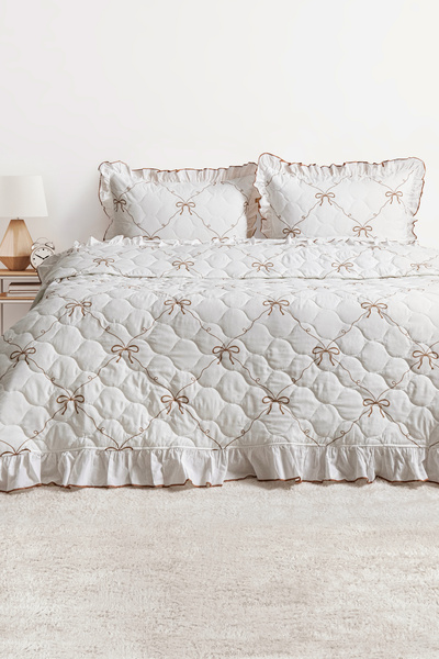 DB DANLA BALDİ Home Collection Double Cotton Pieces of Fluffy Quilted Piqué &...