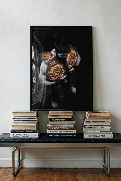 TabloRosa Siyah Çerçeveli Modern Dekoratif Poster Tablo – Islam Makhachev V2 ...