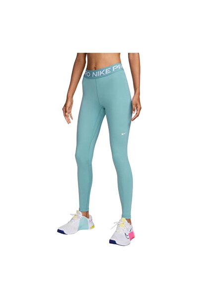 Nike Women's Pro Mid-Rise Mesh-Panelled Tights L