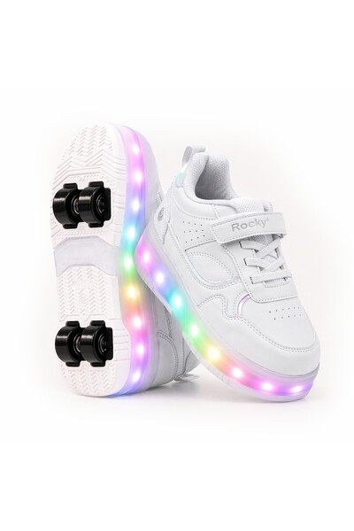 ROCKY SPORT Glow Kız Erkek Çocuk Patenli, Işıklı Rahat Spor Ayakkabı & Sneake...