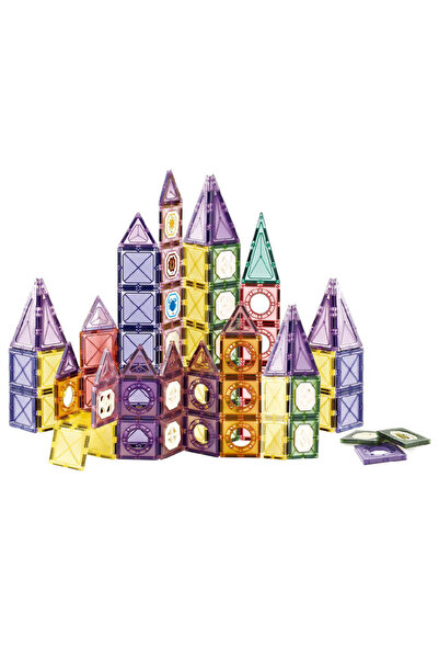 Little Learners مكعبات بناء مغناطيسية - 106 قطعة